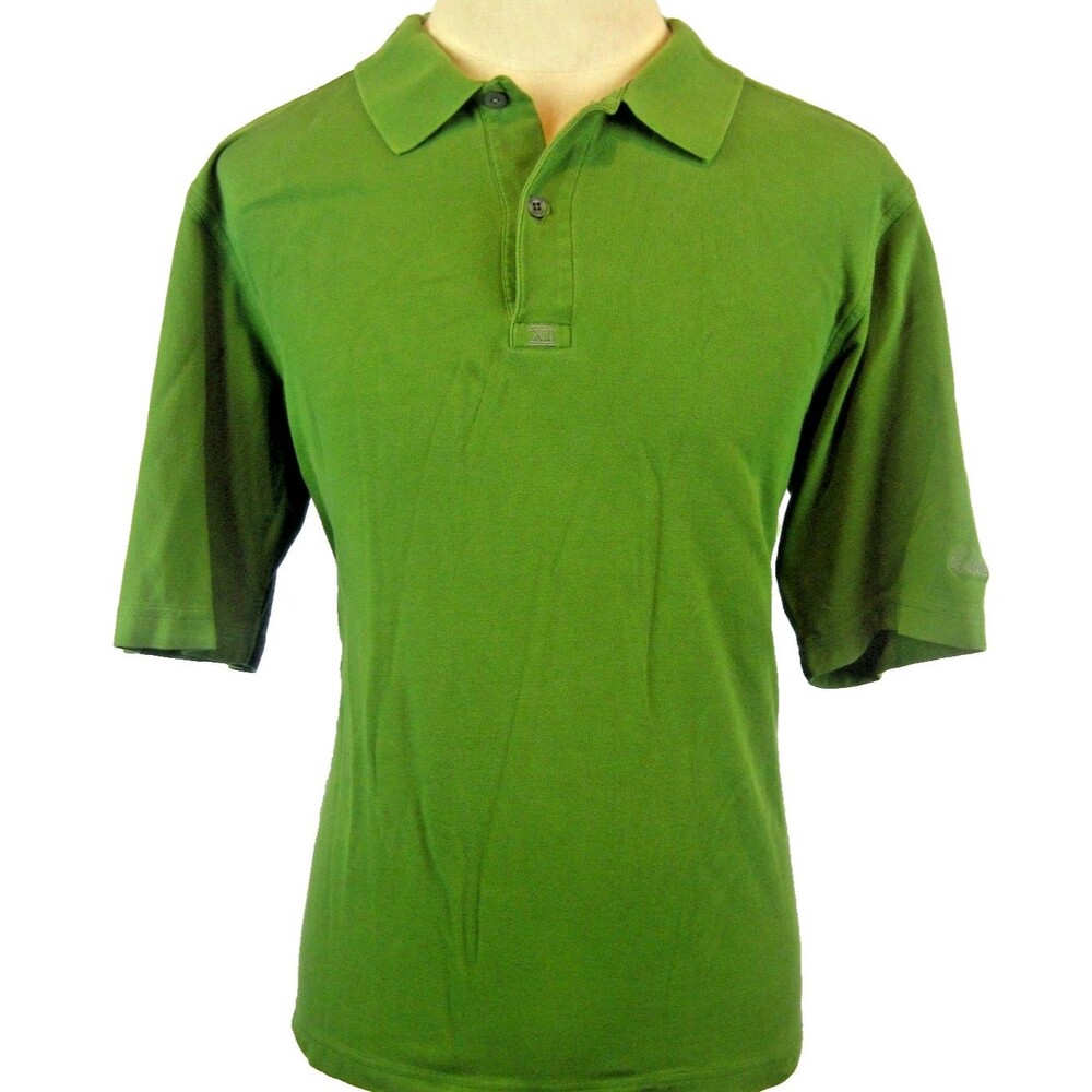 Mens Walter Hagen Golf Green Cotton SS Golf Polo Casual Shirt sz L